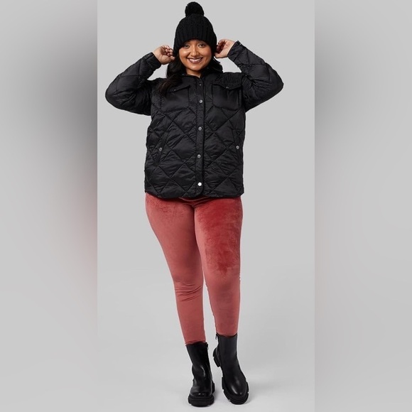 NWT 32 Degrees Women's Lightweight Recycled Poly-Fill  Jacket Quilted Black Lg - Picture 2 of 12